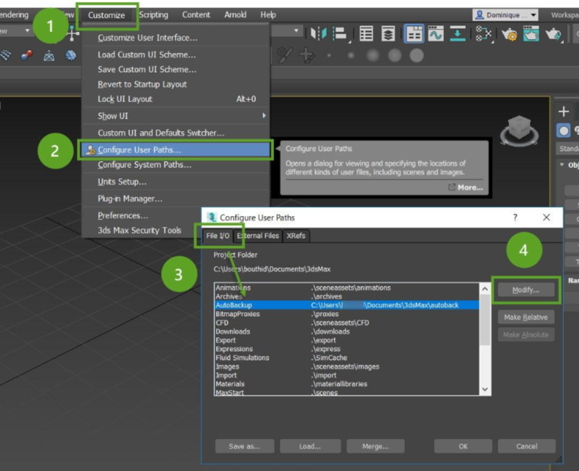 Automatisches Speichern in 3ds Max