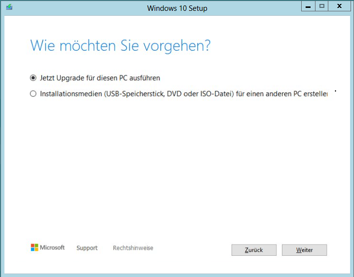 Windows 10 Aktualisieren Sie diesen PC