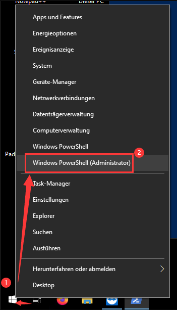 Starten Sie Windows PowerShell