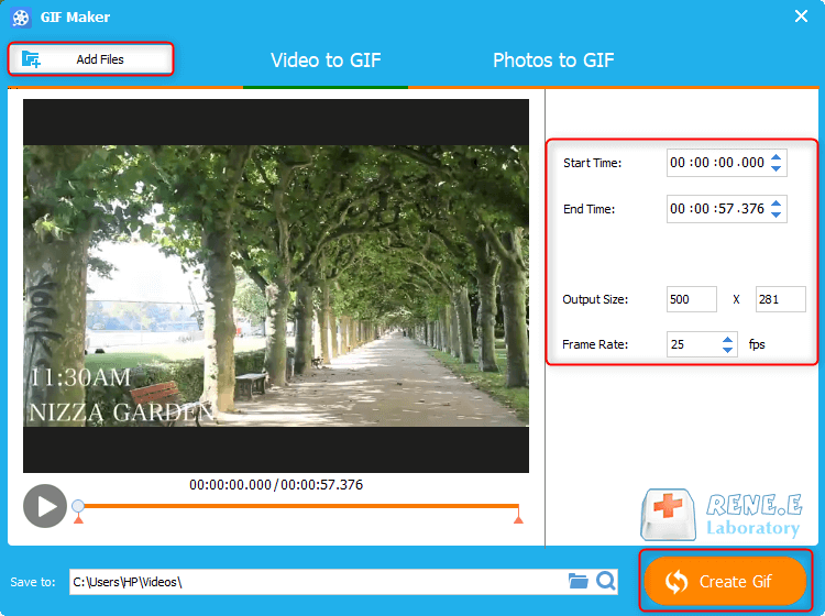 Konvertieren Sie das Video mit Renee Video Editor in GIF