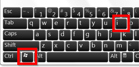 Windows-Taste + i