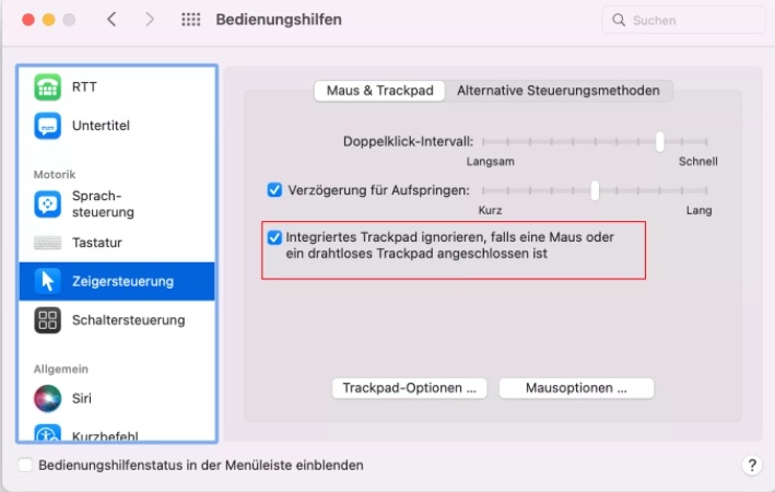 Zeigersteuerung