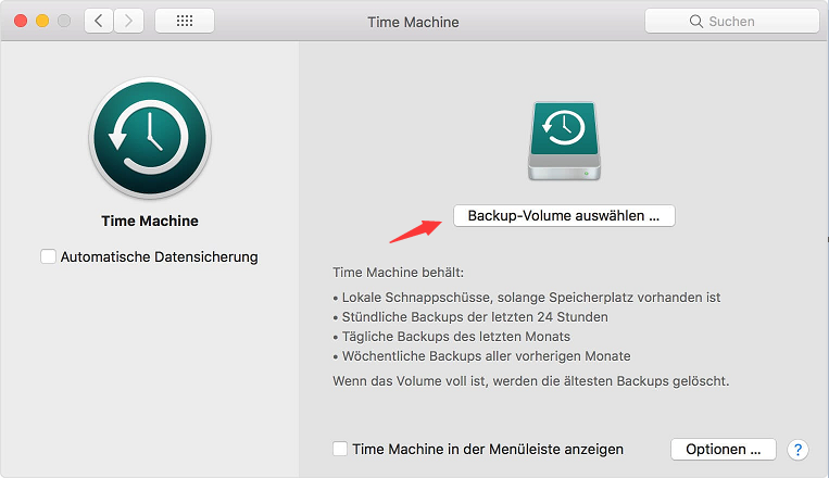 Wählen Sie die Sicherungsdiskette aus