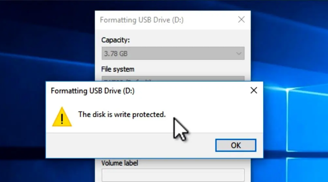 Schreibgeschütztes USB formatieren