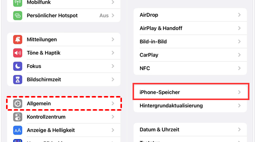 iphone speicher