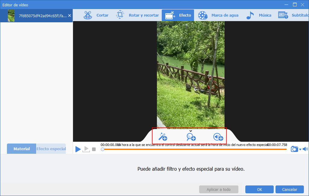 Videoeffekt mit Renee Video Editor Pro hinzufügen