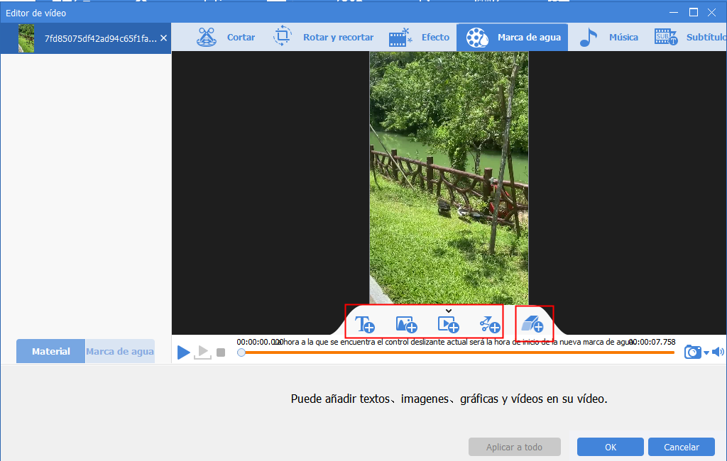 Wasserzeichen und Wasserzeichenentferner in renee video editor pro verwenden