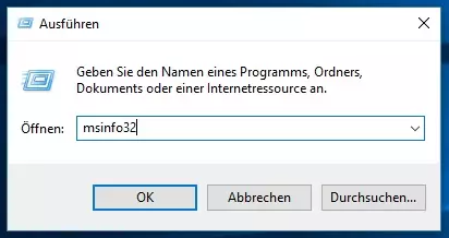 msinfo32 eingeben