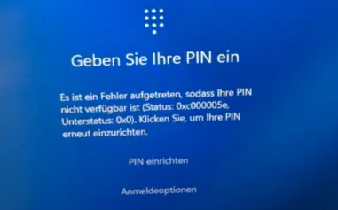 Windows Hello PIN ist nicht mehr verfügbar